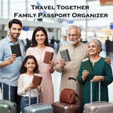 Premium Leather Passport Wallet – Travel Essential 🌍✨