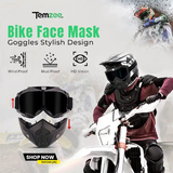 Protective Bike Face Mask & Goggles – Trendy Rider Accessory 💨🔥