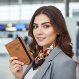 Premium Leather Passport Wallet – Travel Essential 🌍✨