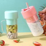 Portable Glass Juicer Bottle – USB Fast Charge + Free Straw 🔋🍹💼