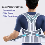 💪🛡️ Adjustable Back Support Posture Belt with Fiber Rods | Pain Relief & Support