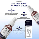 🌱 FEG+ Hair Growth Spray – Anti-Hair Fall & Regrowth Booster 💧