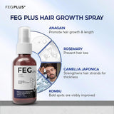 🌱 FEG+ Hair Growth Spray – Anti-Hair Fall & Regrowth Booster 💧