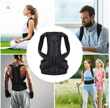 💪🛡️ Adjustable Back Support Posture Belt with Fiber Rods | Pain Relief & Support