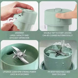 Portable Glass Juicer Bottle – USB Fast Charge + Free Straw 🔋🍹💼